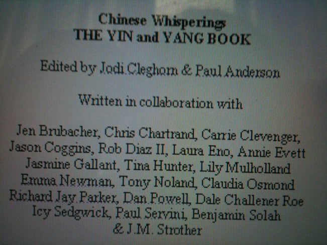 Yin and Yang Contributors
