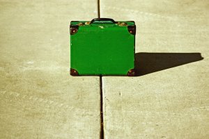 Green Suitcase by Sparklezdtr